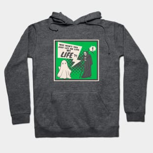 Let me live my life | comic book style ghost Hoodie